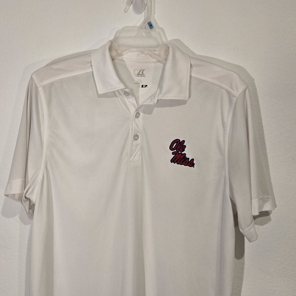 Ole Miss White Polo Shirt Size Large - Picture 4 of 9